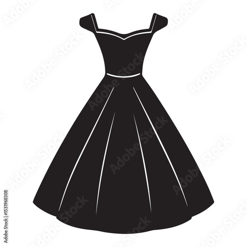 wedding dress isolated on white background