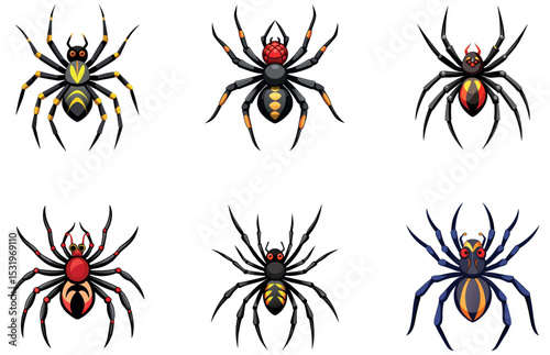 Spider Vector Designs Creepy and Creative Spider Illustrations for Halloween and Nature Art