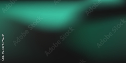 Modern background Soft green light on dark background simple