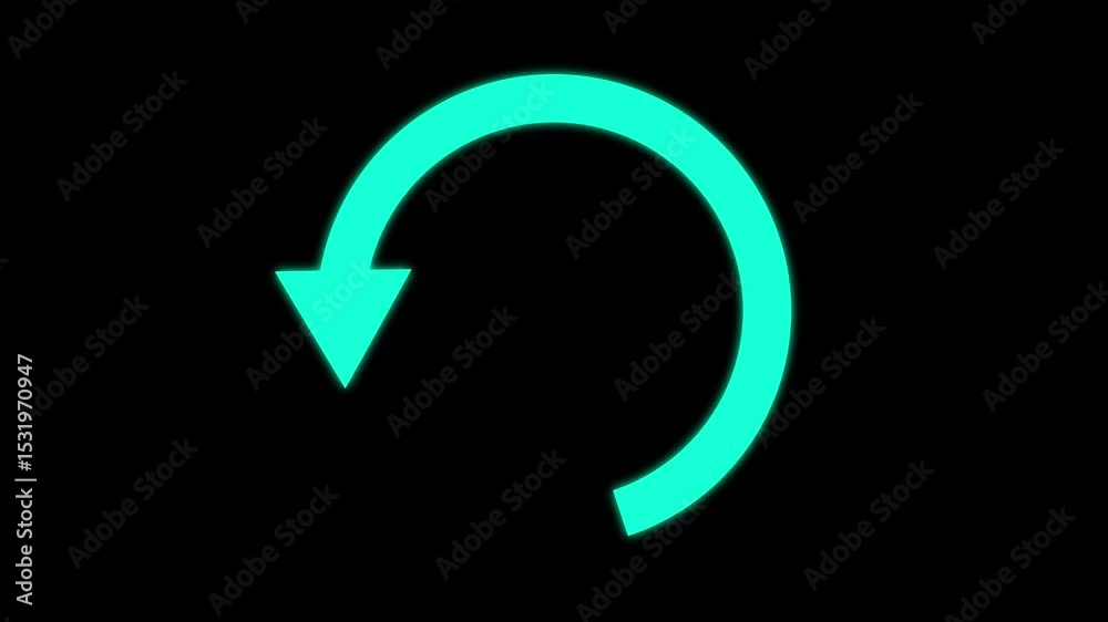 animation with alpha channel Refresh button, circle arrow repeat, Reload icon Business, Technology, Internet and network concept animation. B2B Business company commerce technology marketing concept