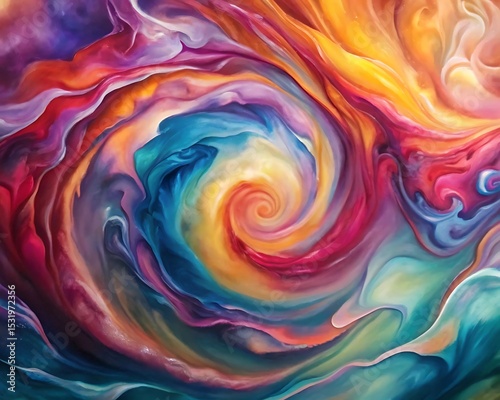 Wallpaper Mural Abstract swirl of vibrant colors creates a dynamic and fluid artistic background with a sense of motion and energy Torontodigital.ca