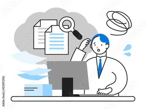 Concept: Problem Solving.  Cartoon character heads of People using AI. Includes face profiles, avatars, and icons. Close-up illustrations of negative.