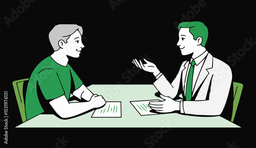 Professional Consultation: Expert Advising and Support Session illustrator vector design 


