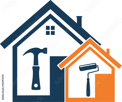 Home improvement and repair service logo