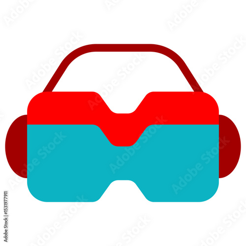 vr flat icon