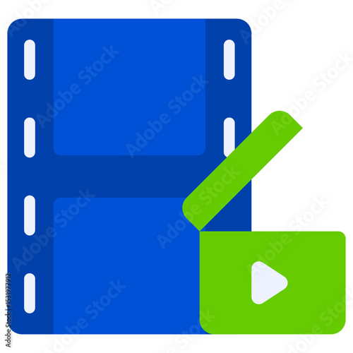 film flat icon