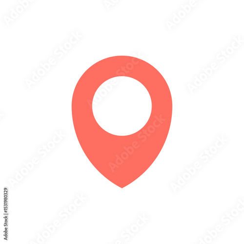 Free Download Location pin. Iconic illustration. White background. - GFXLoad