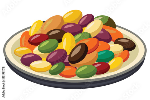 A Colorful Medley of Assorted Beans A Delicious and Nutritious Dish