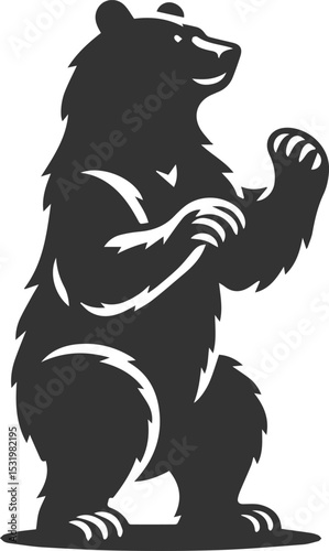 Wallpaper Mural Big animal mammal vector of a bear silhouette Torontodigital.ca