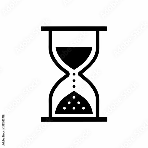 Hourglass Icon – Time Management and Deadline Symbol