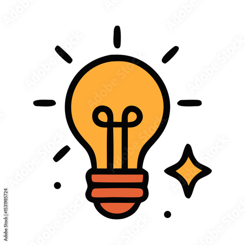 Illuminate Your Ideas: A radiant graphic of a shining light bulb, symbolizing inspiration, creativity, and innovative solutions.