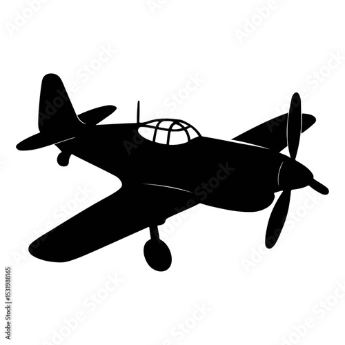 Jet Fighter Vector Illustration – Military Aircraft Clipart in Flat Design.