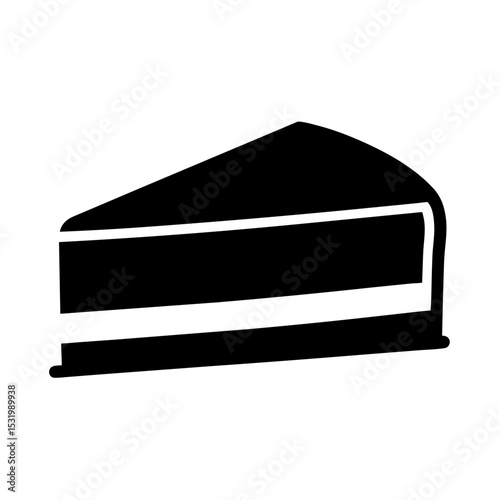 A delicious slice of layered cake, perfect for any celebration or gathering
