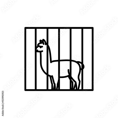 Paca inside rectangular cage calmly