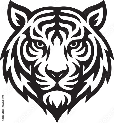 Tribal tattoo vector designs featuring powerful wild animal heads like tigers, wolves, and lions are bold artistic symbols