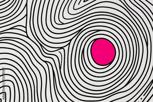 Wavy line art backdrop in monochrome with a bold color pop, ideal for minimal modern designs, posters, banners, and creative social media visuals.

