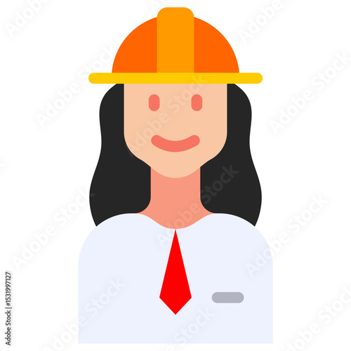 engineer flat icon