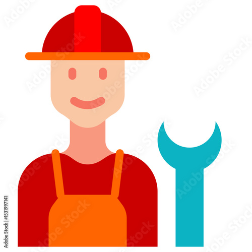 technician flat icon