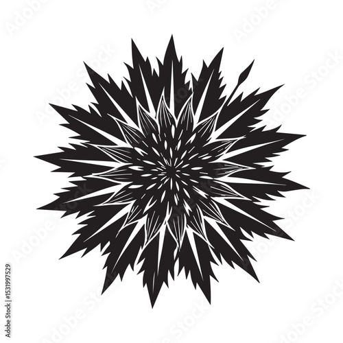 tree decoration icon silhouette vector illustration 