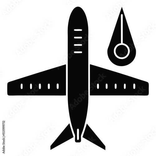 flight attendant element isolated cabin temperatur on white background