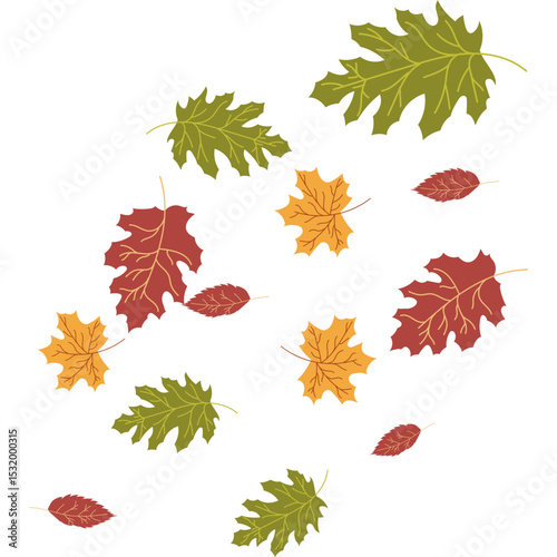 Autumn Leaves Falling