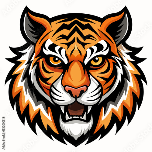tiger head vector