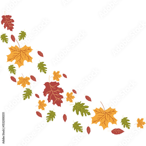 Autumn Leaves Falling