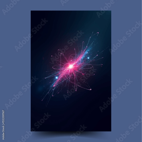 design Digital Generated Image of Abstract Network Cables