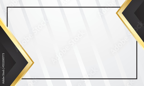 Black gold abstract geometric for business or certificate background