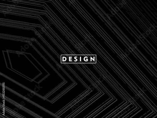 Premium background design with diagonal gradient black lines pattern. Vector horizontal template for digital luxury business banner, contemporary formal invitation, voucher, gift certificate, etc.