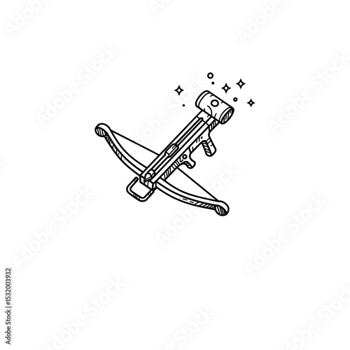 Black Lined Hybrid Crossbow with Magical Scope Icon