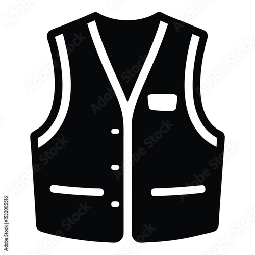 flight attendant element isolated safety vest on white background