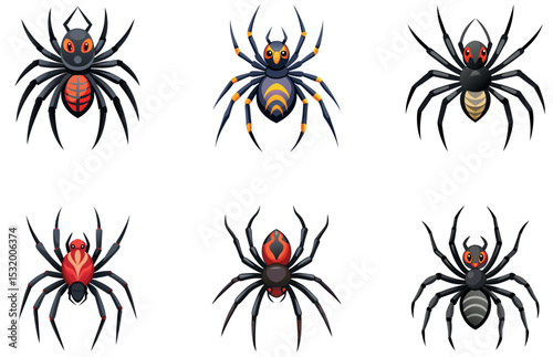 Spider Vector Designs Creepy and Creative Arachnid Illustrations for Halloween and Nature Projects