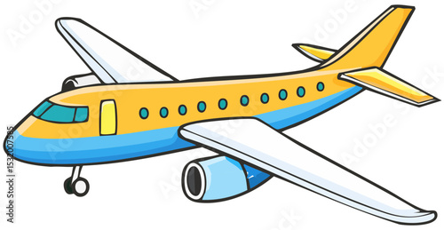 Stylized Commercial Jet