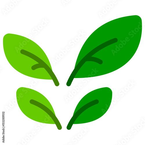 leaf flat icon