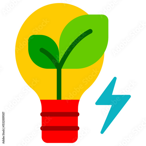 lightbulb flat icon