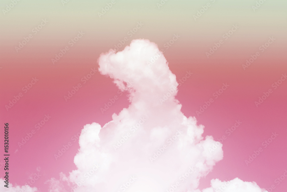 Fototapeta premium Sky and clouds in pastel tones.