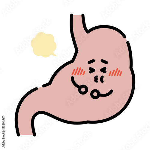 満腹の胃のキャラクター