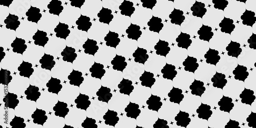 Seamless pattern with geometric shape. Black and White Geometric Pattern Background .