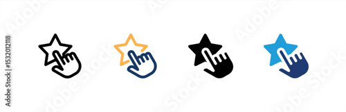 Testimonial icon set multiple style collection. Vector illustration.