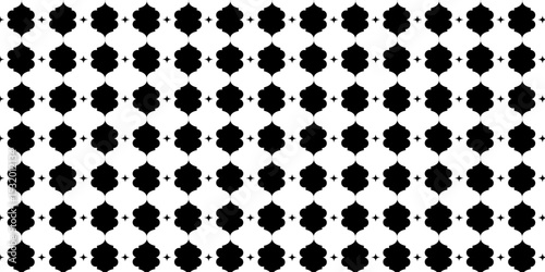 Seamless pattern with geometric shape. Black and White Geometric Pattern Background .