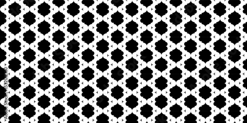 Seamless pattern with geometric shape. Black and White Geometric Pattern Background .