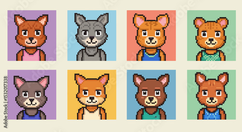Pixel Art Animals NFT Avatar Collection.