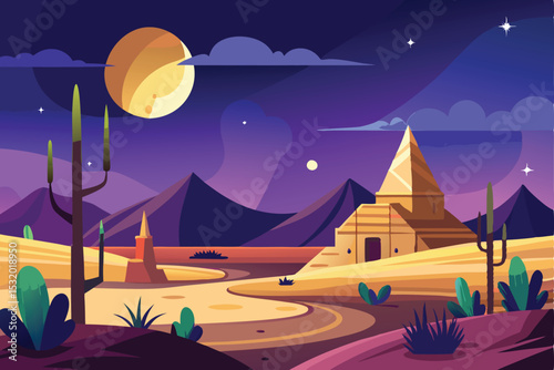 Desert at night