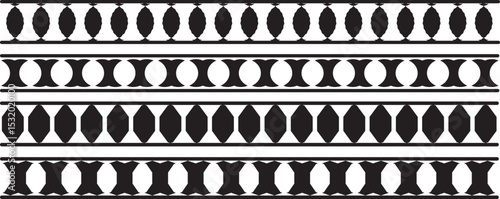 Scalloped edge shapes vector set. Simple scalloped border. stripe, tape collection isolated on white background. Scalloped edge border and frame set. modern brutalism forms.
