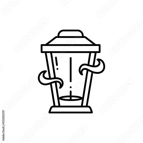 Enchanted soul lantern with swirling magical mist