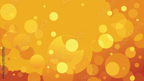 Warm abstract background with overlapping circles and gradient colors on a white background