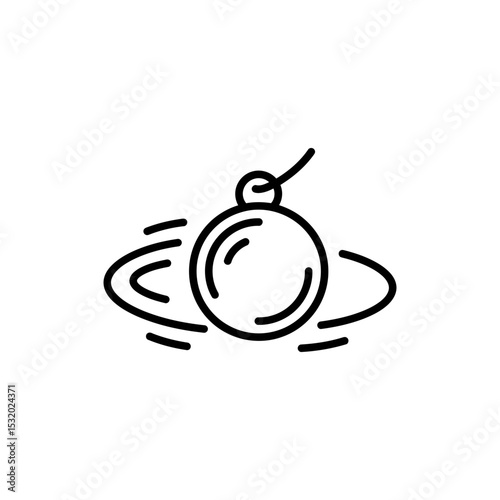 Spinning gravity charm with magical aura