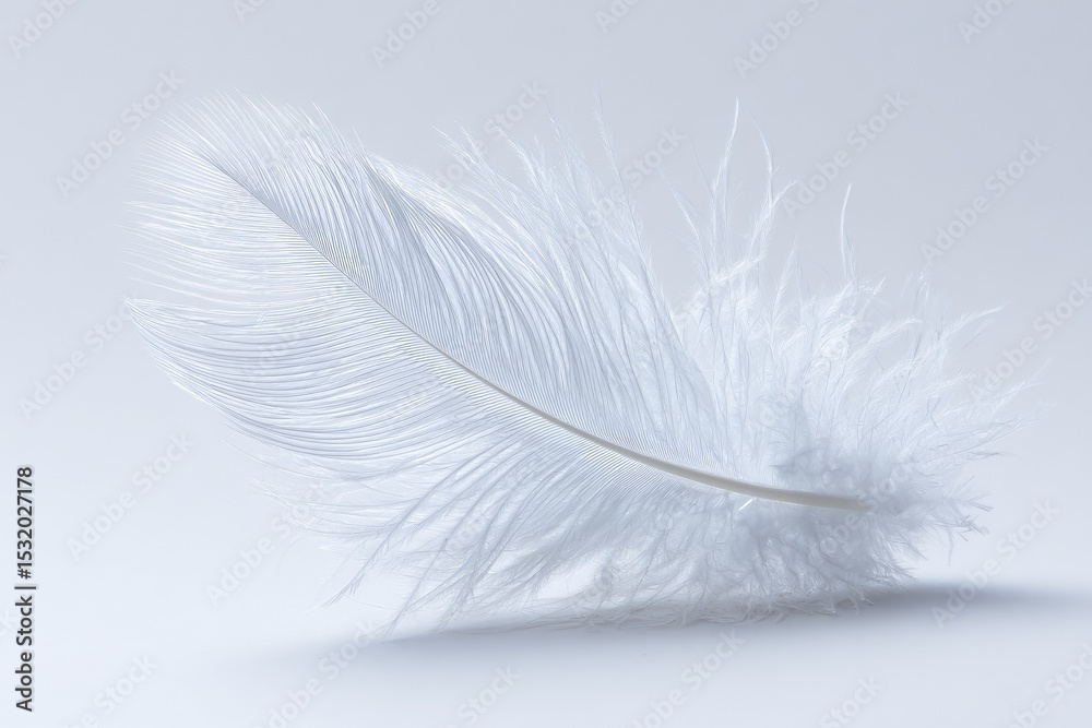 Obraz premium Abstract 3D White Feather Design