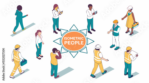 This illustration features a joyful team of business people working together, showcasing the togetherness and fun of office work